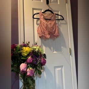 𝅺victoria’s Secret Lace Racerback Bralette